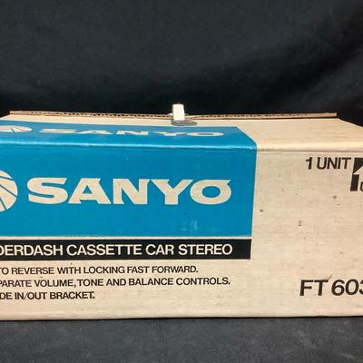 Sanyo Under Dash Cassette Car Stereo  FT603