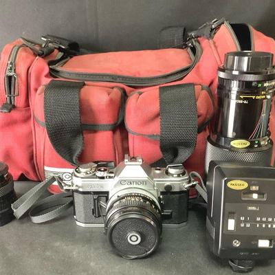 Canon Camera & Collection of Lenses