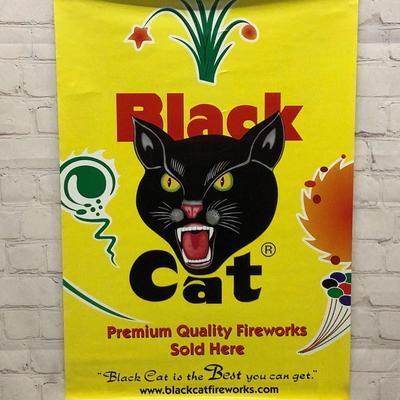 Black Cat Fireworks Poster
