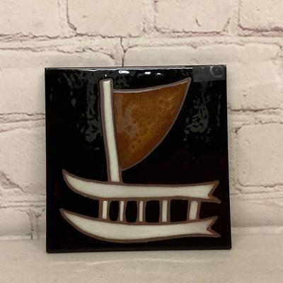 Ceramic Tile Hand Painted By Alex Slotzkin #2