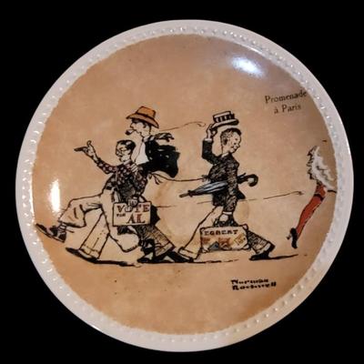 Sale Photo Thumbnail #24: Norman Rockwell Promenade a` Paris Plate # 
