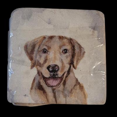 Sale Photo Thumbnail #16: Set of 4 dog coasters
