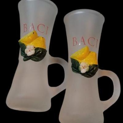 Sale Photo Thumbnail #43: Baci De limone Frosted Shot Glasses with handle
