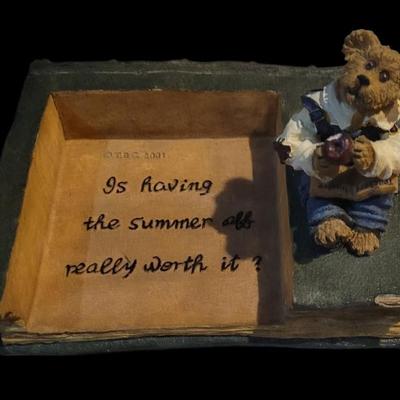 Sale Photo Thumbnail #5: Vintage Boyd's Bear "Make a Notation" notepad holder.
