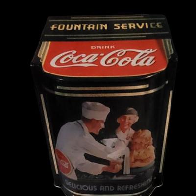 Sale Photo Thumbnail #22: Vintage 1995 Coca-COla "Fountian Service" Tin