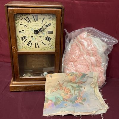 New England Clock, Pillowcase, And Doll Outfit