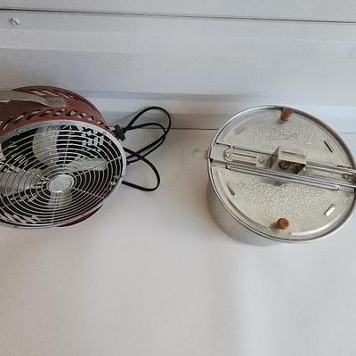 Vintage Fan & Popcorn Maker