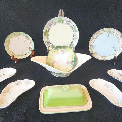 Assorted China & Butter Dish