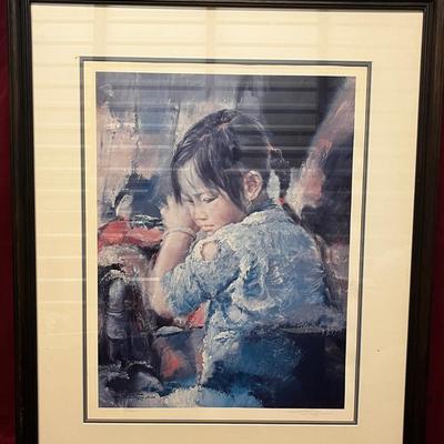 “Lovely Fishgirl” Framed Print
