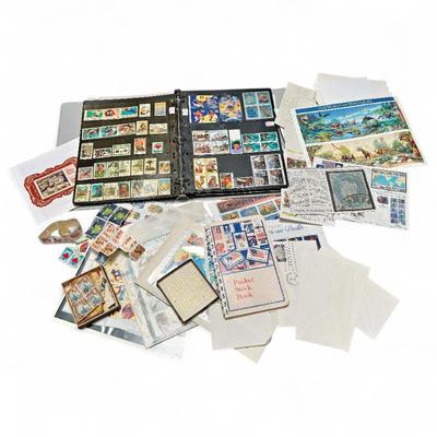 Sale Photo Thumbnail #197: Large Stamp Collection w/ Stock Book & USPS Stamps