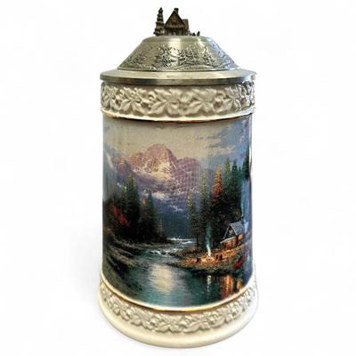 Sale Photo Thumbnail #113: "A Quiet Evening at Riverlodge" Stein by Thomas Kinkade