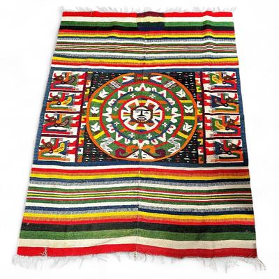 Sale Photo Thumbnail #233: Vintage Oaxaca Hand-Woven Tapestry