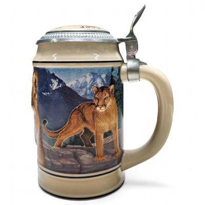 Sale Photo Thumbnail #182: Anheuser-Busch 1994 Cougar Endangered Species Beer Stein