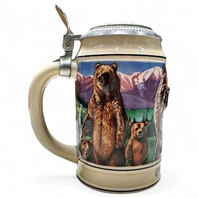 Sale Photo Thumbnail #192: Budweiser American Grizzly Bear Endangered Species Stein