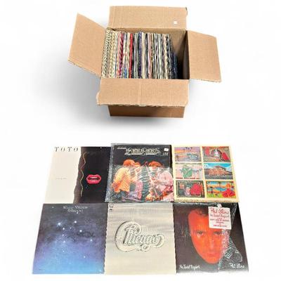 Sale Photo Thumbnail #186: Large Box of 12-inch Vinyl Records, Various Artists