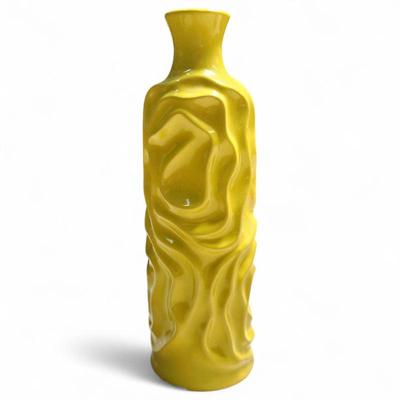 Sale Photo Thumbnail #151: Urban Trends Yellow Ceramic Vase