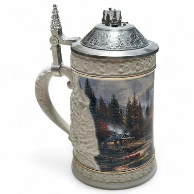 Sale Photo Thumbnail #263: "Autumn's Glory" Stoneware Stein by Thomas Kinkade