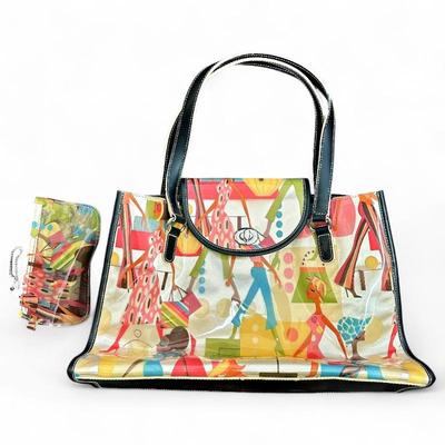 Sale Photo Thumbnail #270: Maxx New York PVC Fashionista Print Vinyl Shoulder Bag