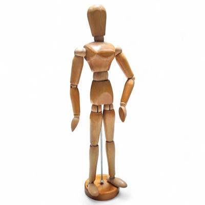 Sale Photo Thumbnail #261: Wooden Artist's Mannequin