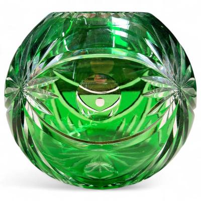 Sale Photo Thumbnail #64: Bohemian Cut-to-Clear Lead Crystal Bowl
