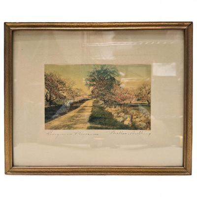 Sale Photo Thumbnail #211: Wallace Nutting Hand-Colored Photograph, “Honeymoon Blossoms"