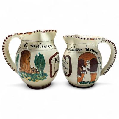 Sale Photo Thumbnail #181: S.C.O. Orvieto Italian Decorated Pitchers, La Badia