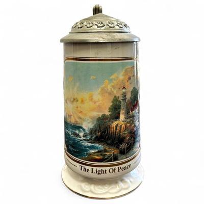 Sale Photo Thumbnail #110: Thomas Kinkade "The Light Of Peace" Stein, 1998