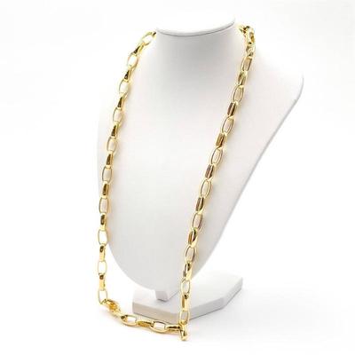 Sale Photo Thumbnail #14: Gold-Tone 925 Sterling Silver Chain Necklace