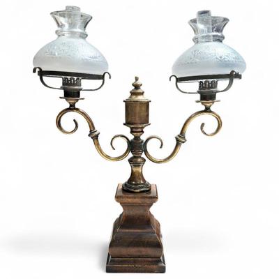 Sale Photo Thumbnail #129: Victorian Style Double-Arm Lamp