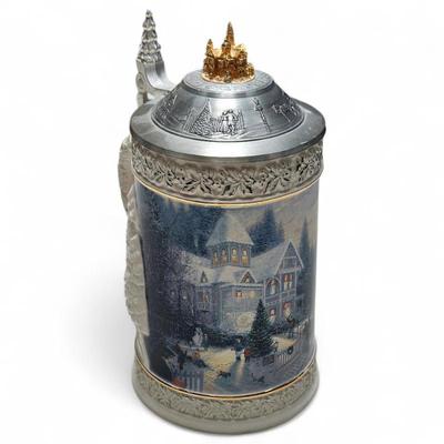 Sale Photo Thumbnail #249: Thomas Kinkade “Victorian Christmas” Stein, 1997