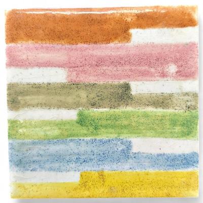 Sale Photo Thumbnail #194: Handmade Abstract Ceramic Tile