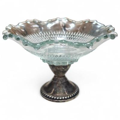 Sale Photo Thumbnail #178: Duchin Sterling Silver Glass Compote Bowl