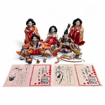 Sale Photo Thumbnail #8: 5-Piece Kyugetsu Hina Ningyo Doll Set