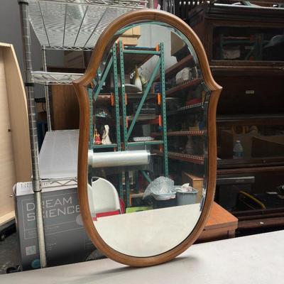Sale Photo Thumbnail #292: Vintage Solid Wood Wall Mirror