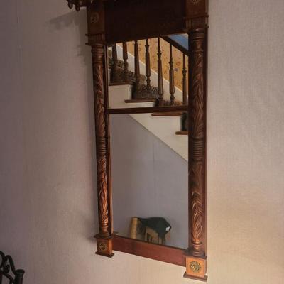 Sale Photo Thumbnail #28: Early carved mirror