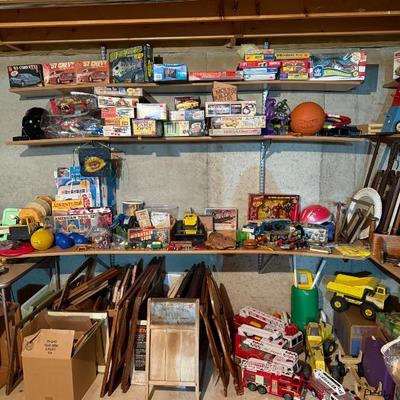 Lets start along the wall to the left... toys and games