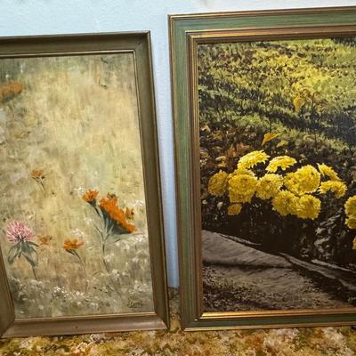 Vintage Oil Paintings Signed J. Cooper