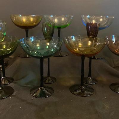 Multicolor Martini Stem Set