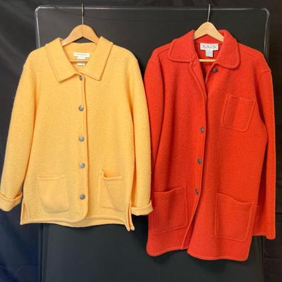 Appleseeds 100% Wool Chore Coat (Size Large) And Talbots 100% Wool Chore Coat (Size Large)