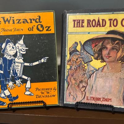 Antique Oz Books: Dot & Tot, Ozma, Tin Woodman, The Wizard Of Oz & The Road To Oz
