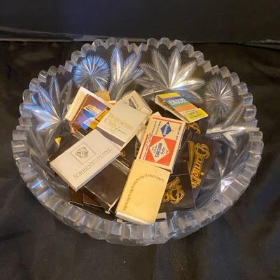 Murillo Lead Crystal Bowl With Match Collection