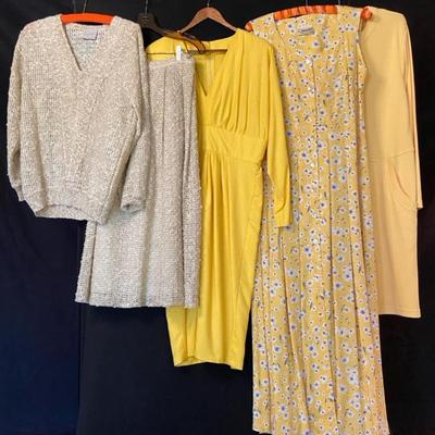 Vintage Fitz Patrick Formal Linen And Cotton Knit Set, J Suzette Sun Dress And More (Medium/Large)
