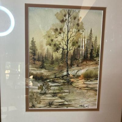 Pair Of Signed Watercolor Landscapes