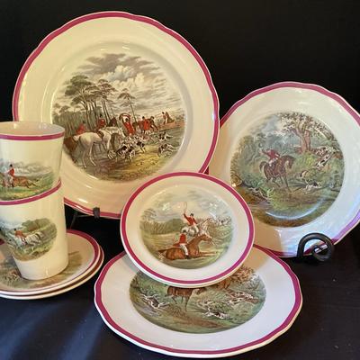 Copeland Spode England J.F Herring. Sen Series Red Rim