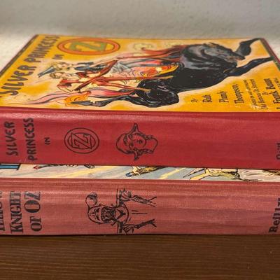 The Silver Princess In Oz 1938 And The Yellow Knight Of Oz 1930 Vintage Hardback Books  