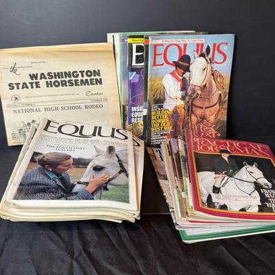 Vintage Equis And Practical Horseman Magazines