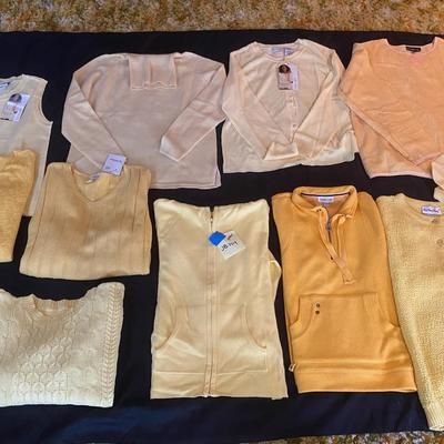 Yellow Themed Sweaters And Long Sleeves Sizes M & L