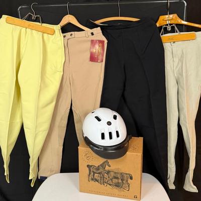 Troxel EQ Equestrian Safety Helmet In Box (Size M/L) And Equestrian Pants (Sizes 30)
