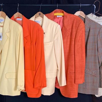 Vintage Women’s Suit Jackets (Sizes 10/12) Including 100% Silk From Augustus