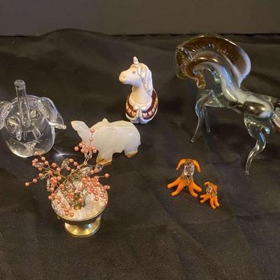 Small Glass Trinket Art Pieces